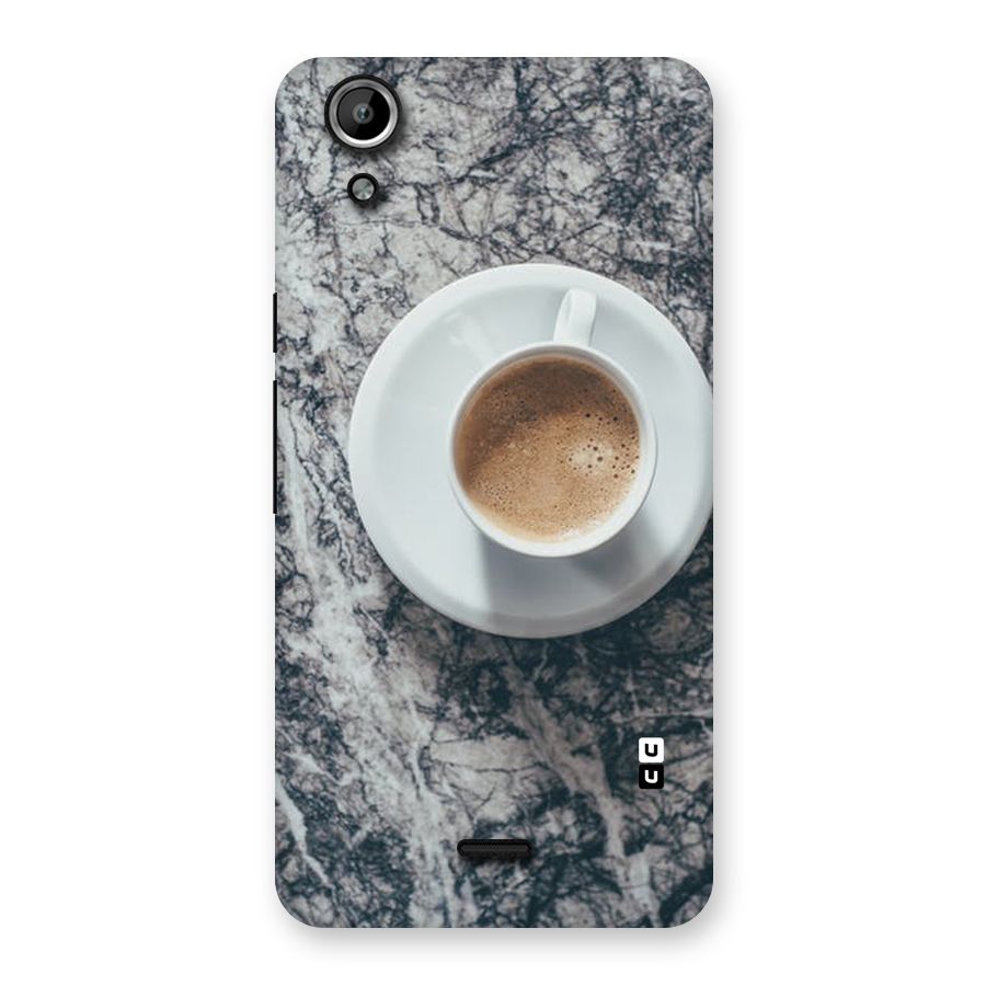 Coffee On Marble Back Case for Micromax Canvas Selfie Lens Q345