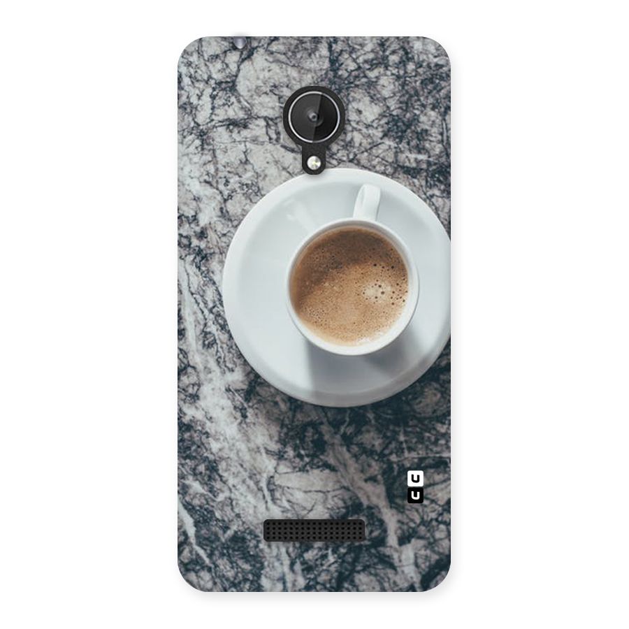 Coffee On Marble Back Case for Micromax Canvas Spark Q380