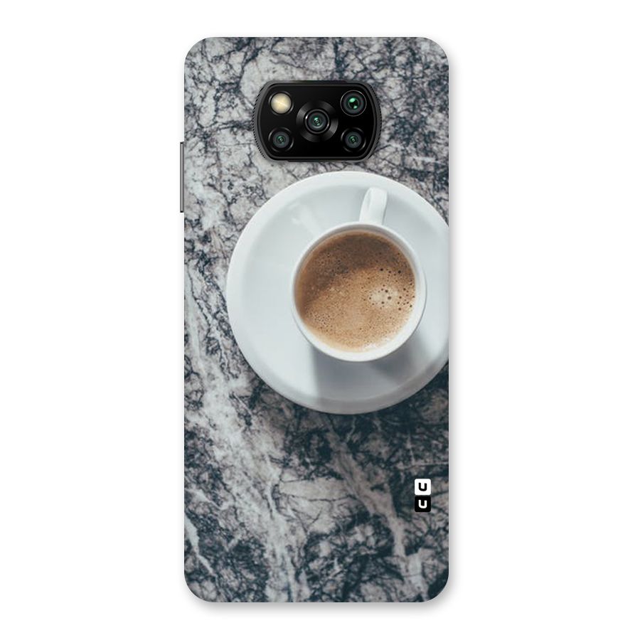Coffee On Marble Back Case for Poco X3