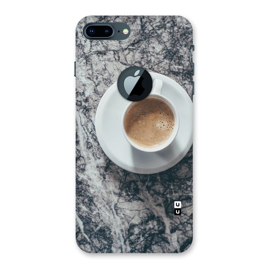 Coffee On Marble Back Case for iPhone 7 Plus Logo Cut