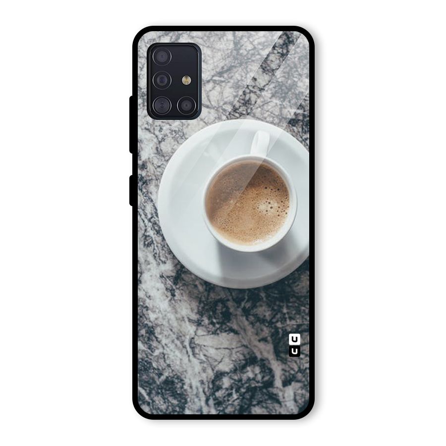 Coffee On Marble Glass Back Case for Galaxy A51