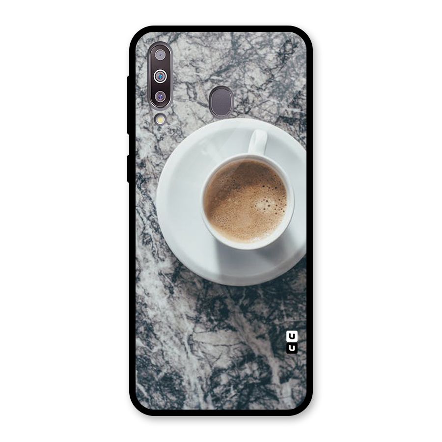 Coffee On Marble Glass Back Case for Galaxy M30