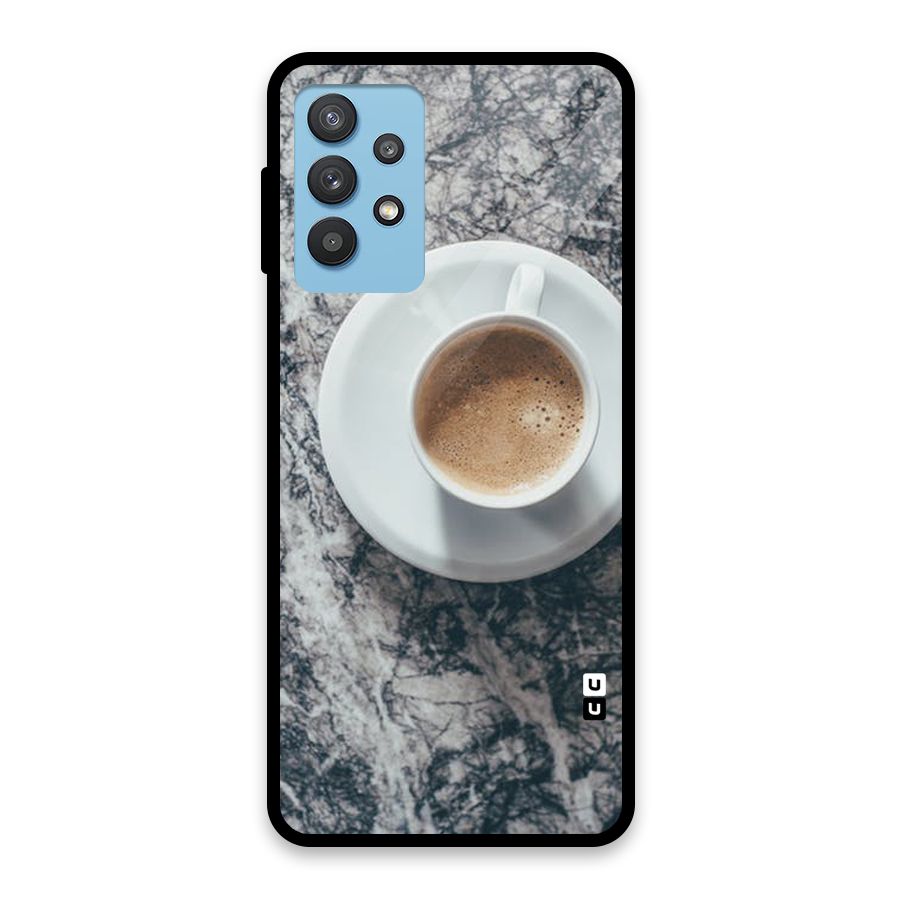 Coffee On Marble Glass Back Case for Galaxy M32 5G