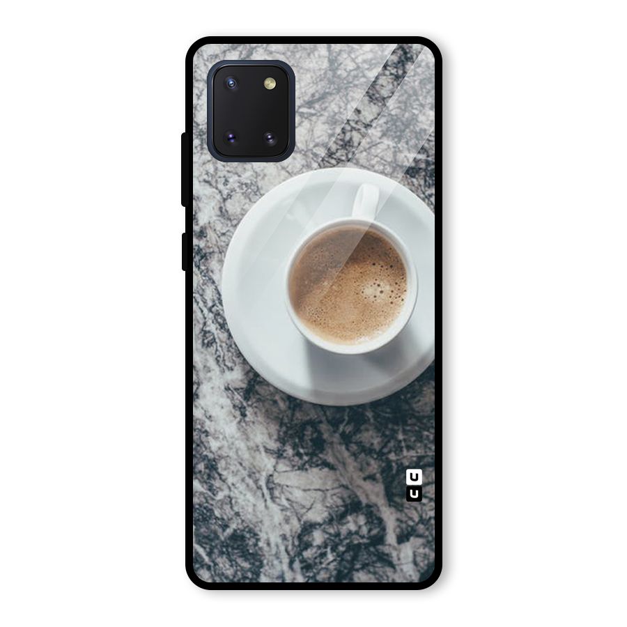 Coffee On Marble Glass Back Case for Galaxy Note 10 Lite