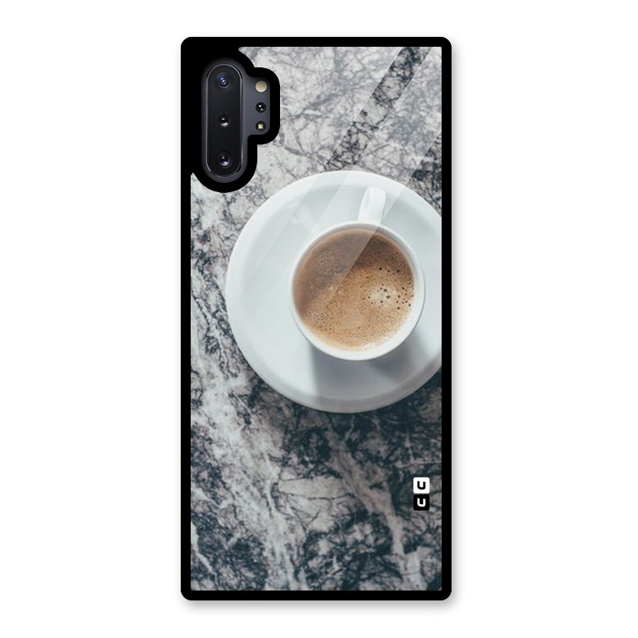 Coffee On Marble Glass Back Case for Galaxy Note 10 Plus