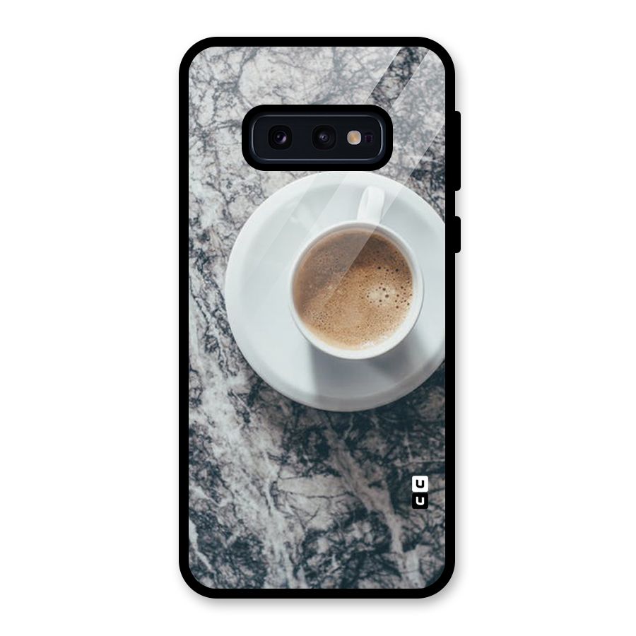 Coffee On Marble Glass Back Case for Galaxy S10e