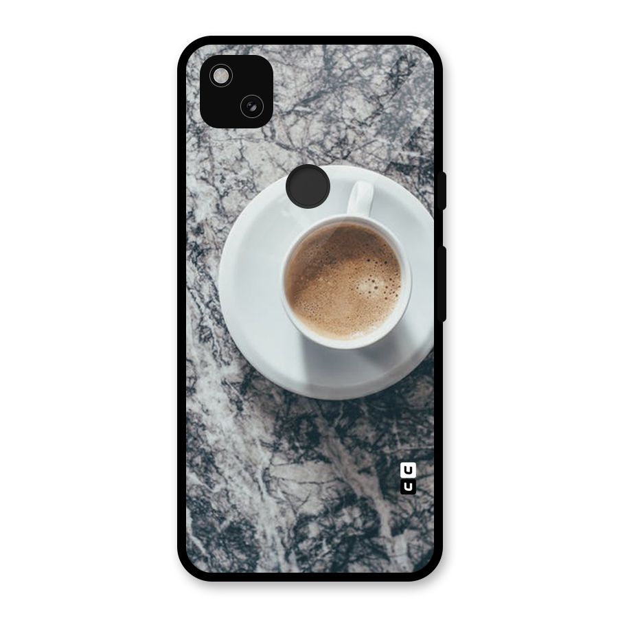 Coffee On Marble Glass Back Case for Google Pixel 4a
