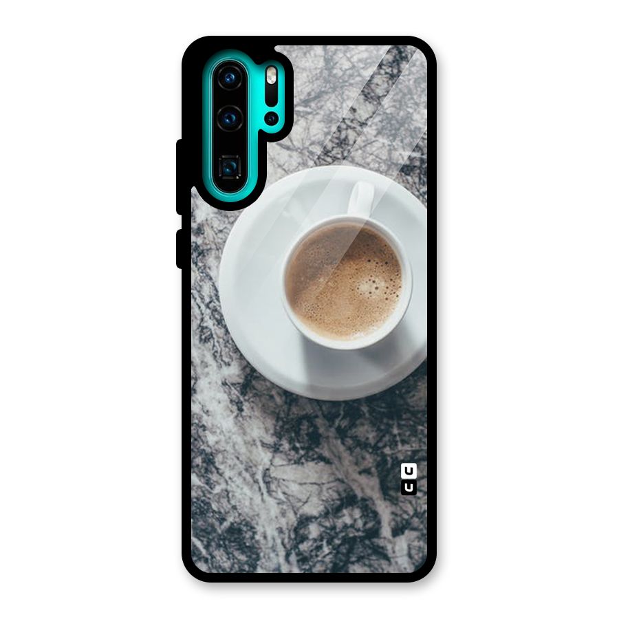Coffee On Marble Glass Back Case for Huawei P30 Pro