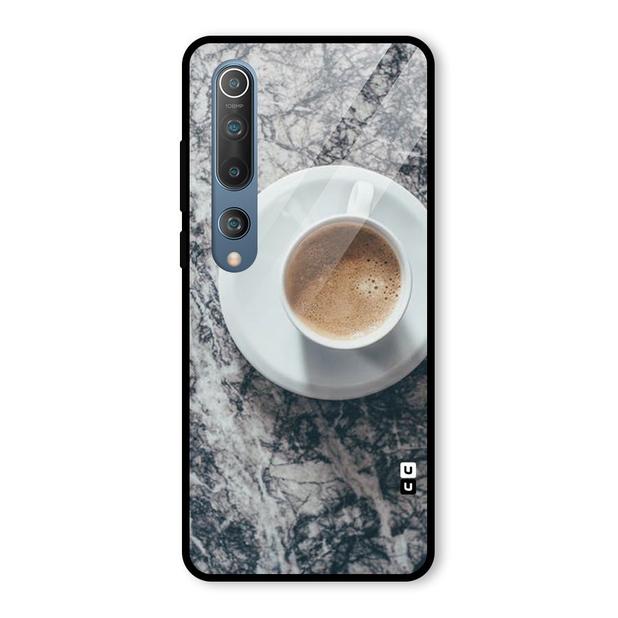 Coffee On Marble Glass Back Case for Mi 10