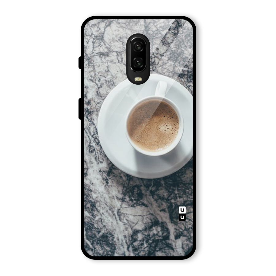 Coffee On Marble Glass Back Case for OnePlus 6T