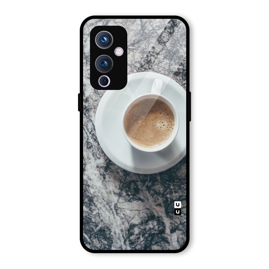 Coffee On Marble Glass Back Case for OnePlus 9