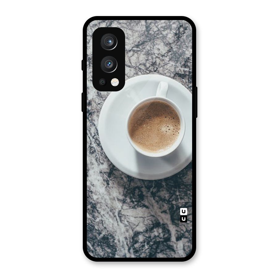 Coffee On Marble Glass Back Case for OnePlus Nord 2 5G