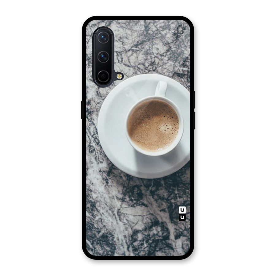 Coffee On Marble Glass Back Case for OnePlus Nord CE 5G