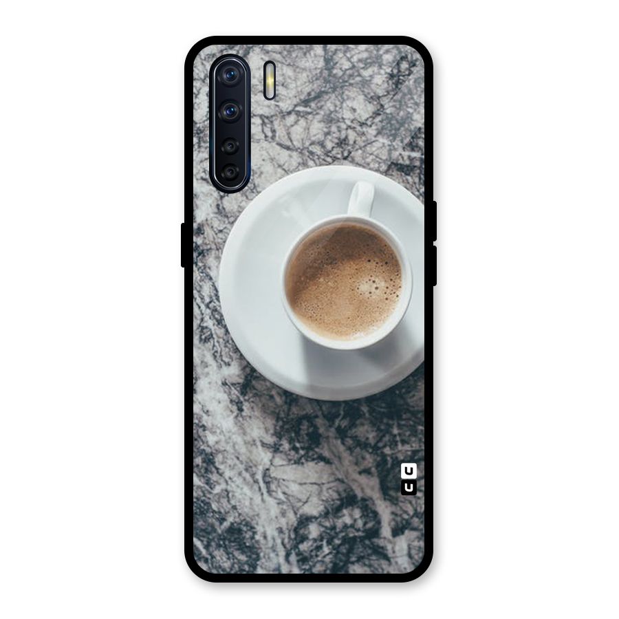 Coffee On Marble Glass Back Case for Oppo F15