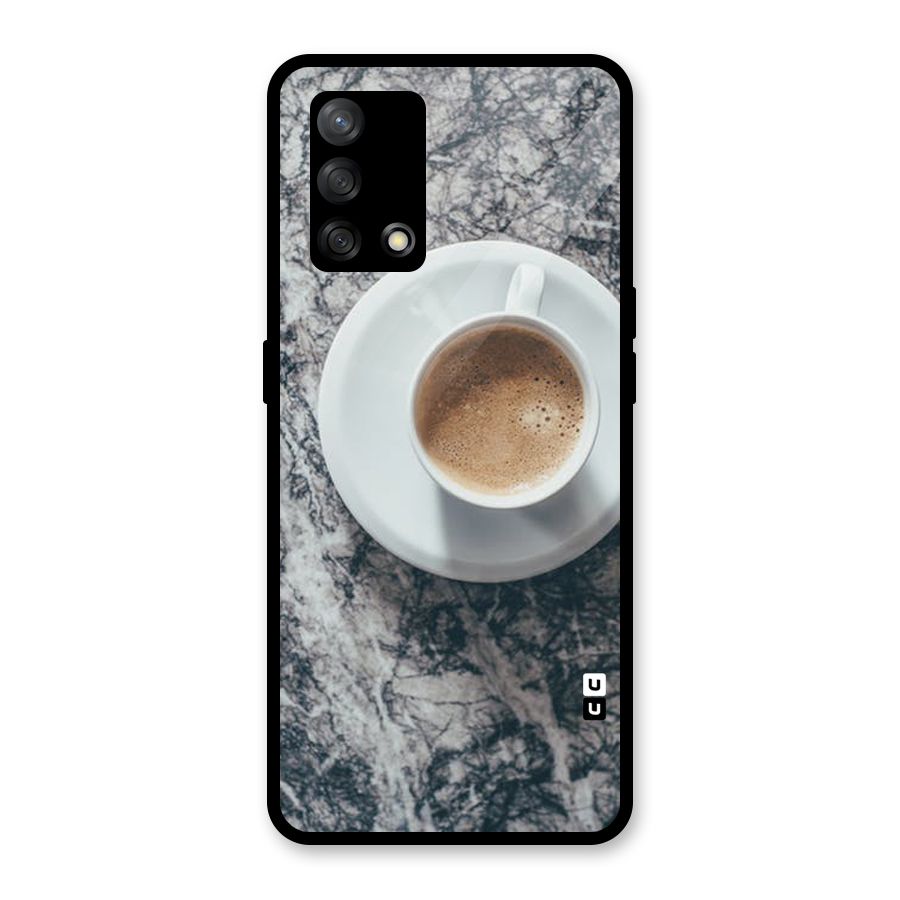 Coffee On Marble Glass Back Case for Oppo F19