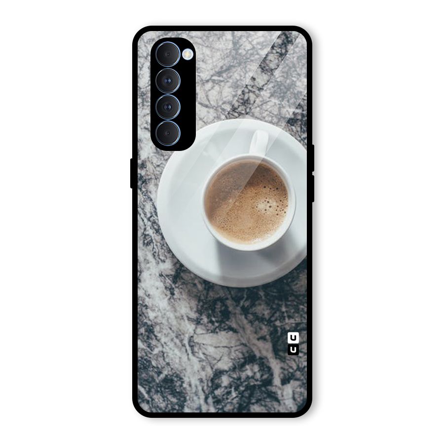 Coffee On Marble Glass Back Case for Oppo Reno4 Pro