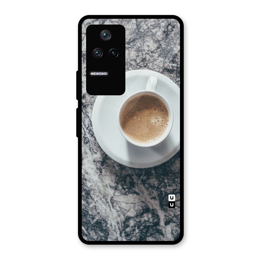 Coffee On Marble Glass Back Case for Poco F4 5G