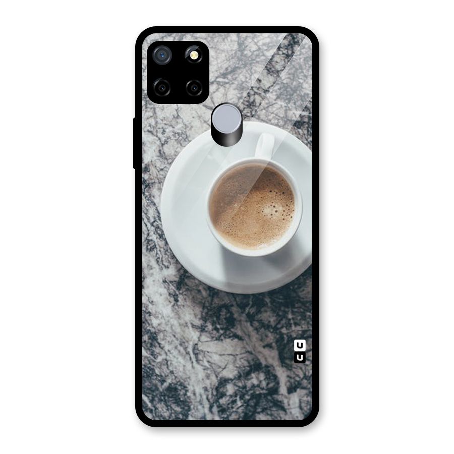 Coffee On Marble Glass Back Case for Realme C12