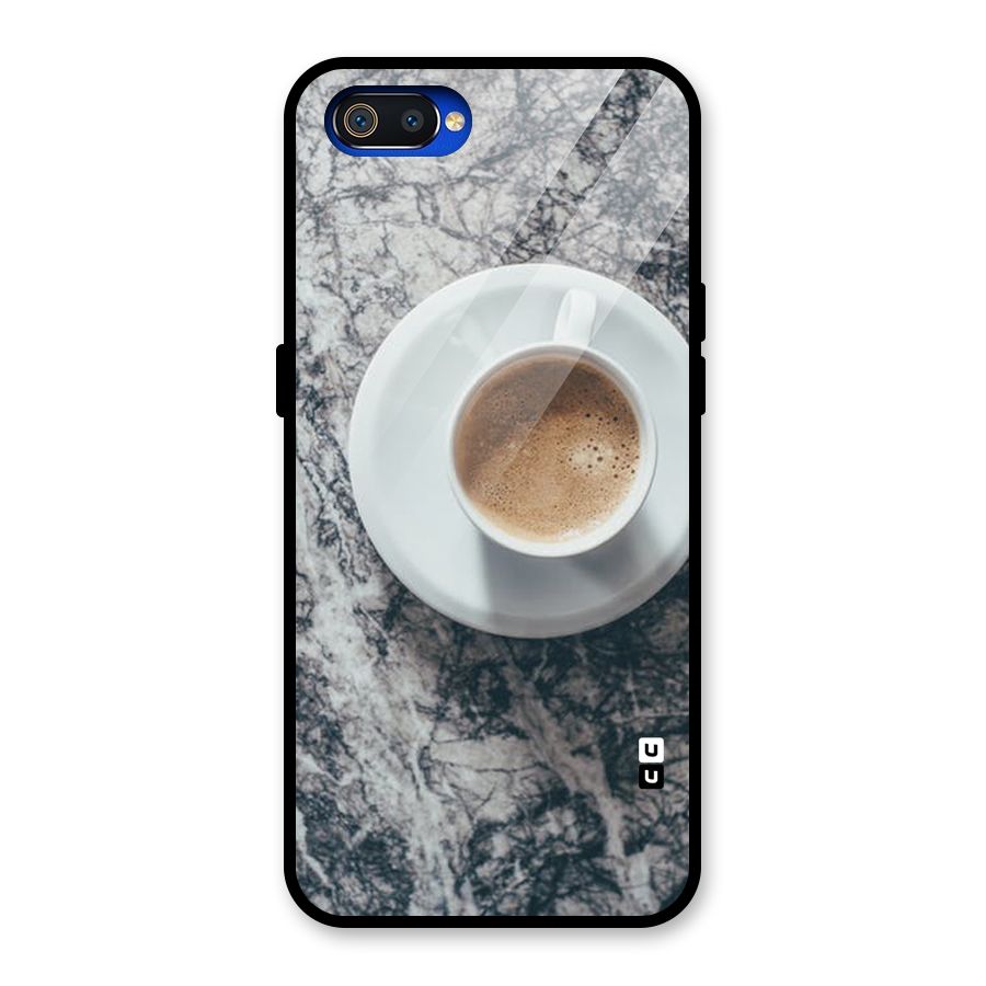 Coffee On Marble Glass Back Case for Realme C2