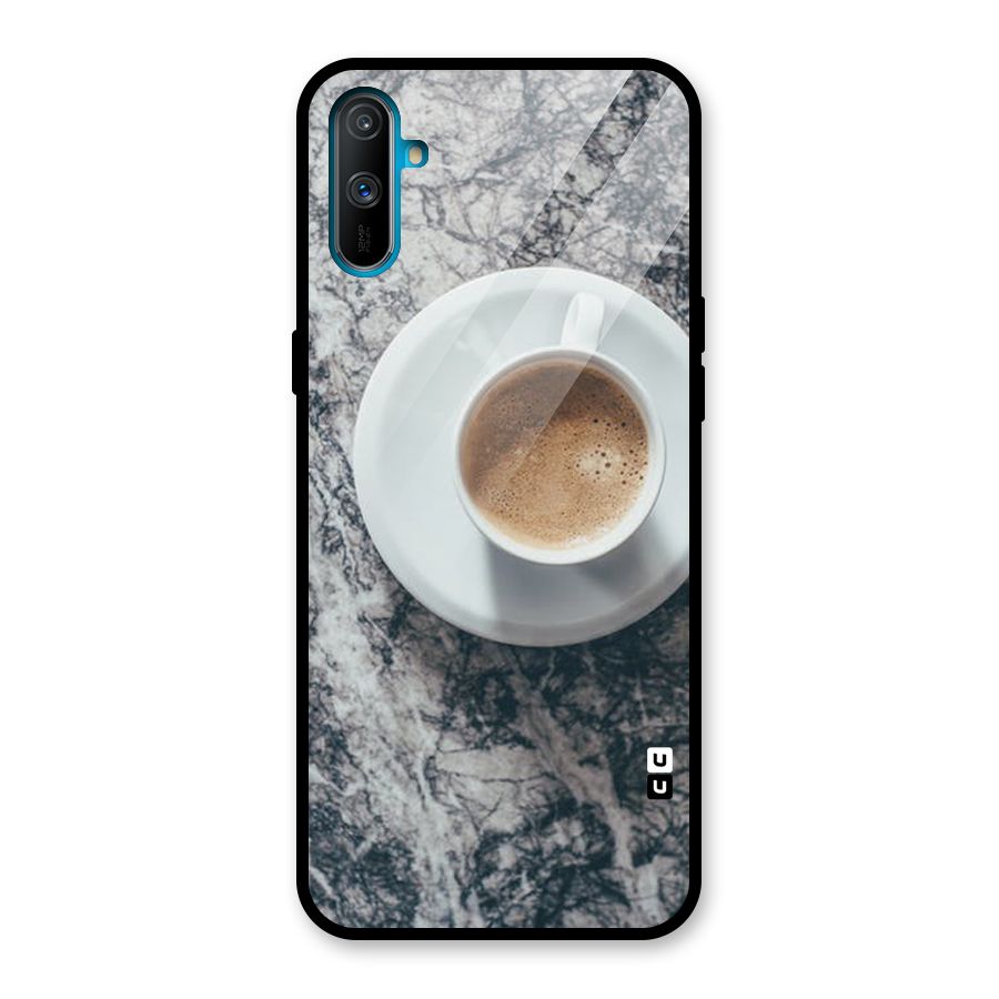 Coffee On Marble Glass Back Case for Realme C3