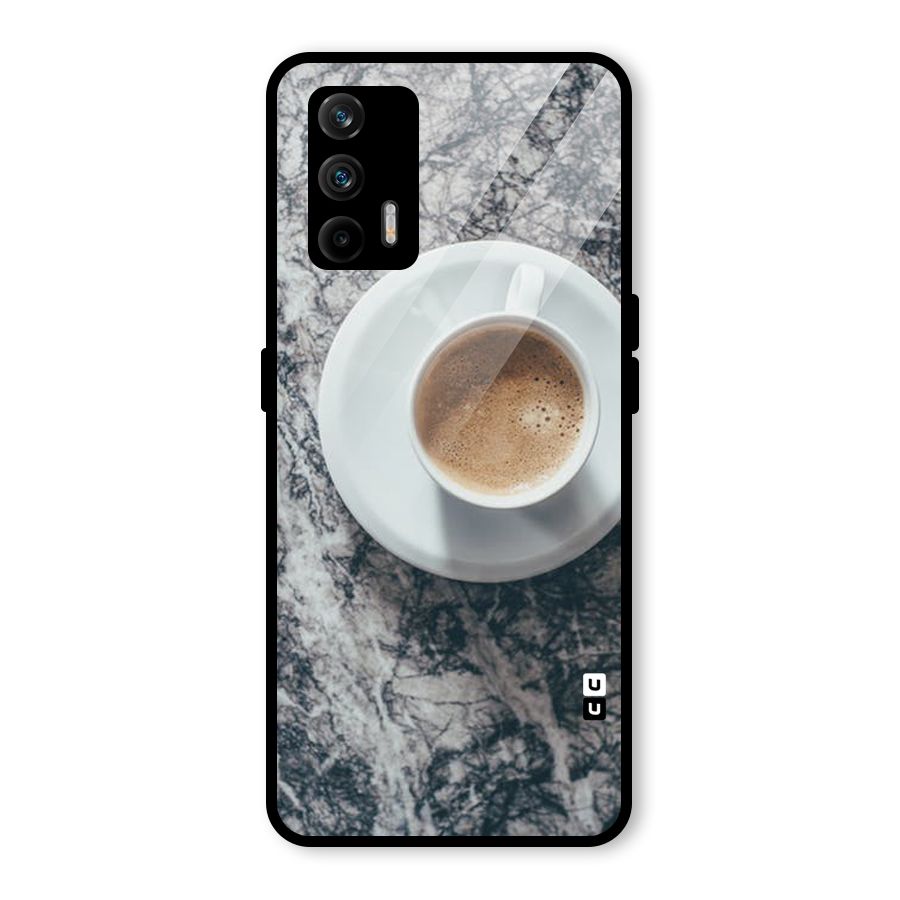 Coffee On Marble Glass Back Case for Realme GT 5G