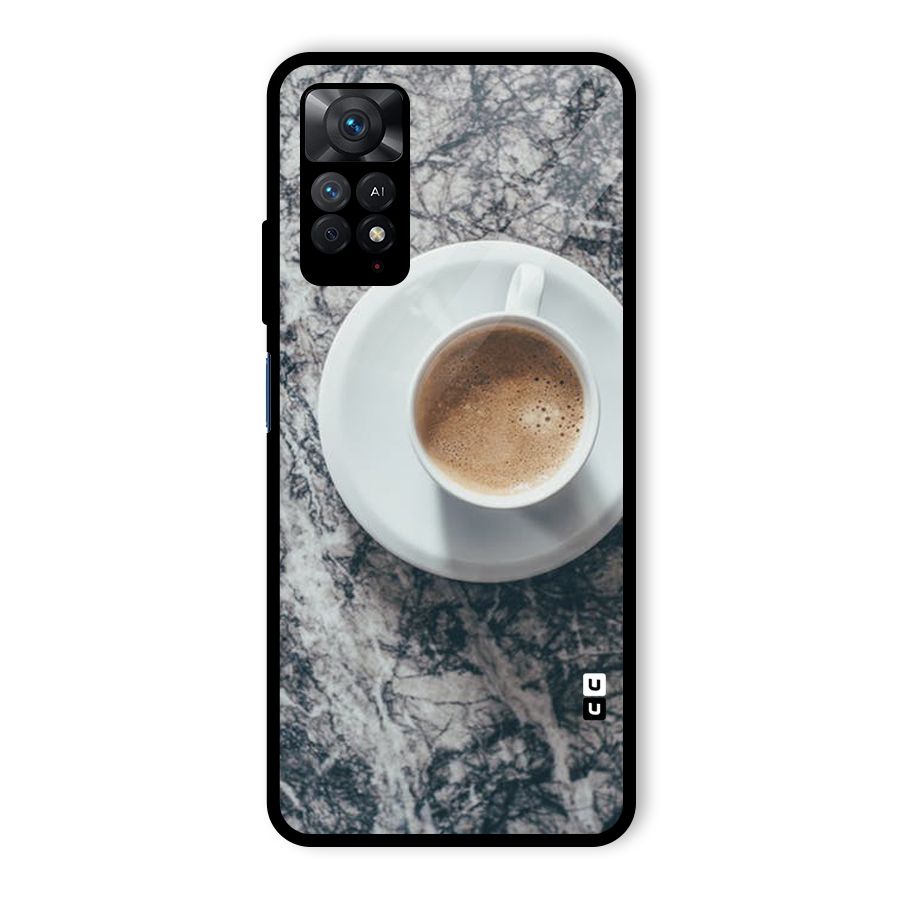 Coffee On Marble Glass Back Case for Redmi Note 11 Pro