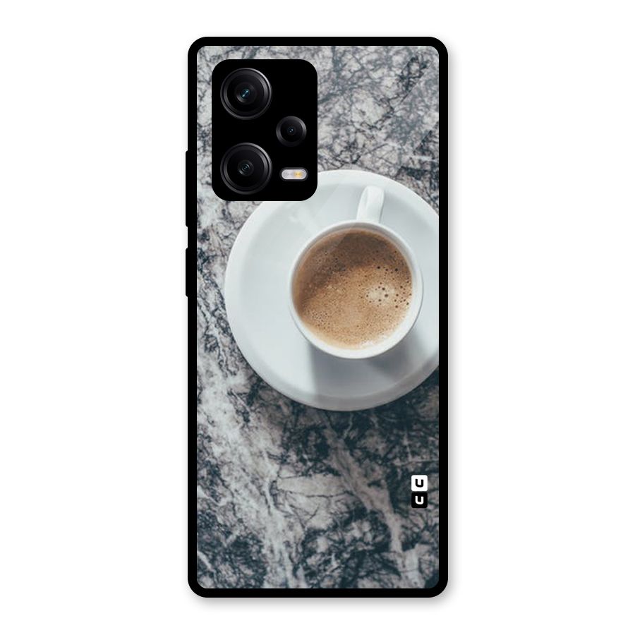 Coffee On Marble Glass Back Case for Redmi Note 12 Pro