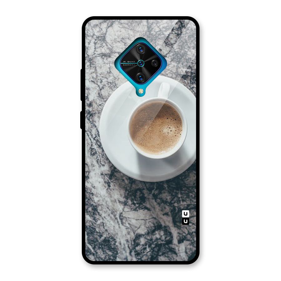 Coffee On Marble Glass Back Case for Vivo S1 Pro