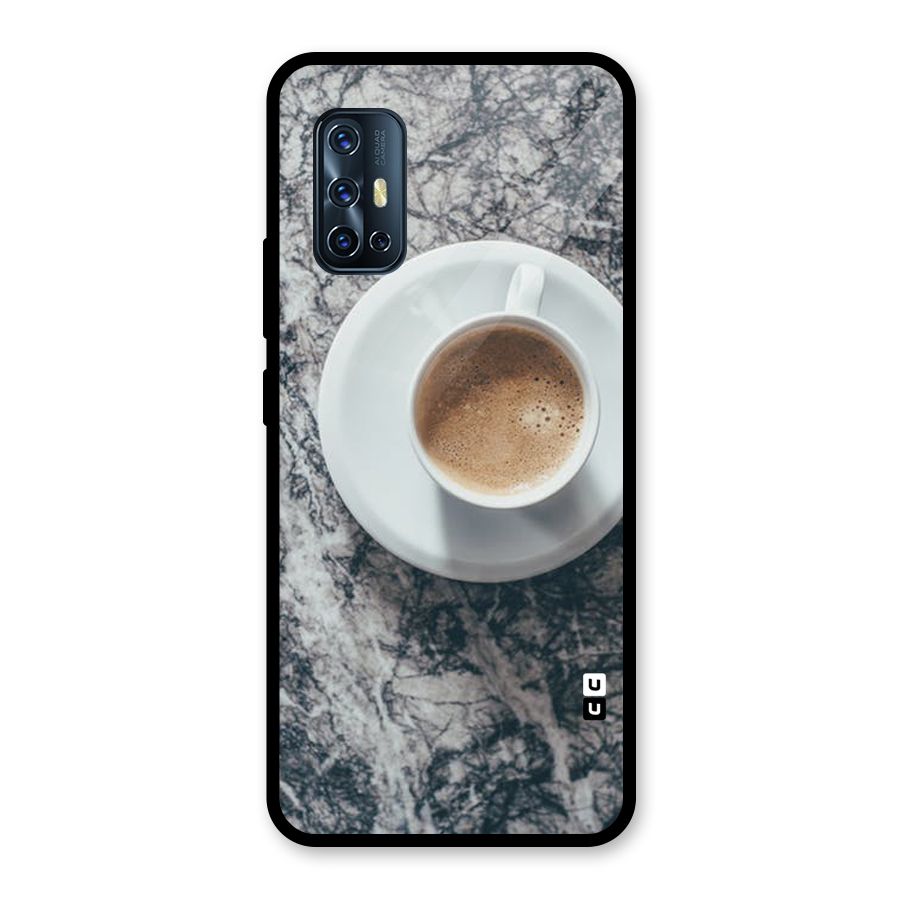 Coffee On Marble Glass Back Case for Vivo V17
