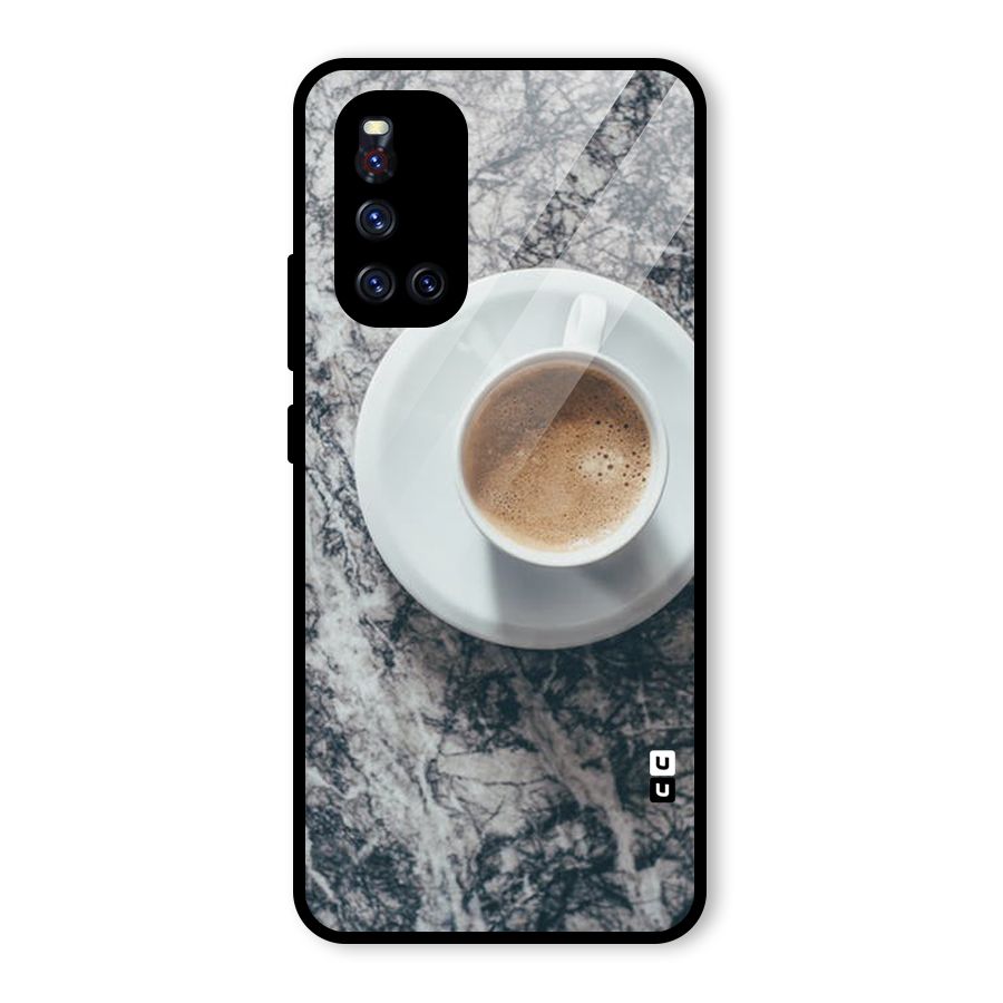 Coffee On Marble Glass Back Case for Vivo V19