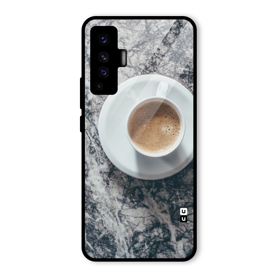 Coffee On Marble Glass Back Case for Vivo X50