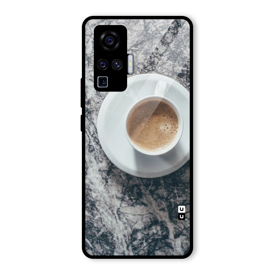 Coffee On Marble Glass Back Case for Vivo X50 Pro