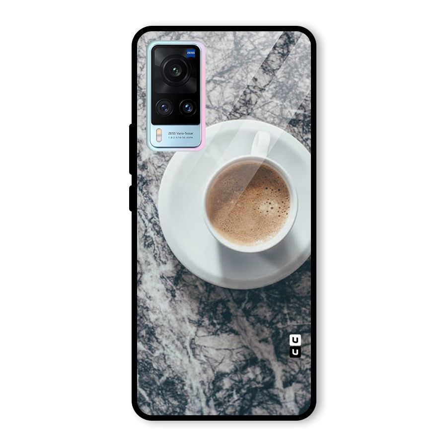 Coffee On Marble Glass Back Case for Vivo X60