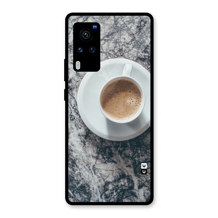 Coffee On Marble Glass Back Case for Vivo X60 Pro