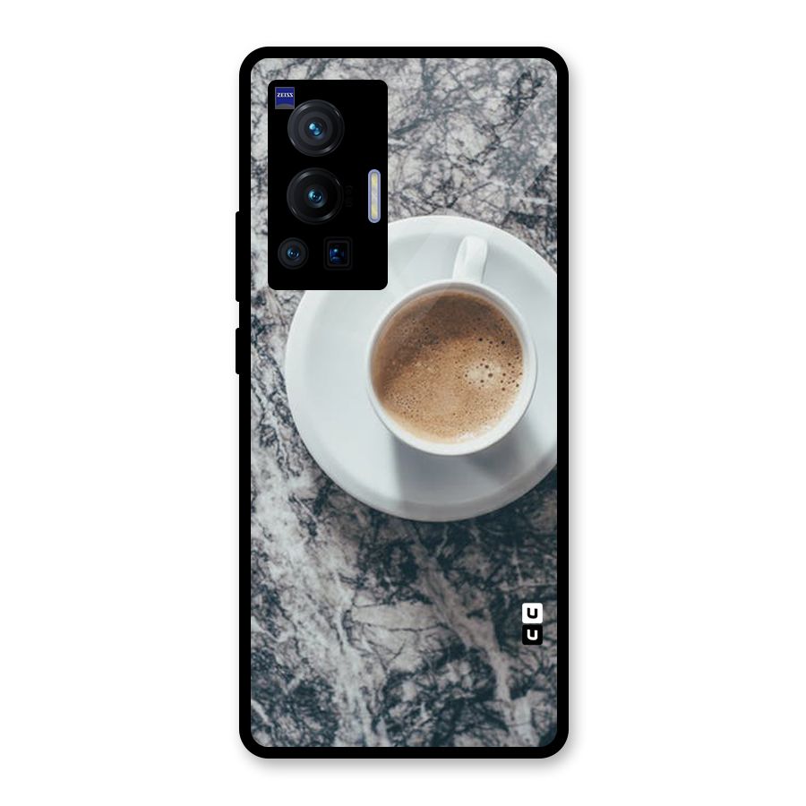 Coffee On Marble Glass Back Case for Vivo X70 Pro