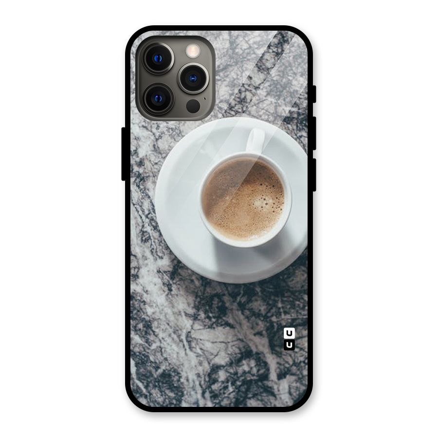Coffee On Marble Glass Back Case for iPhone 12 Pro Max