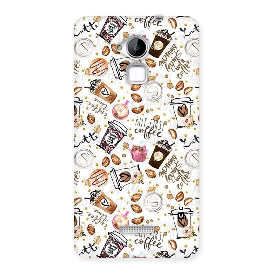 Coffee Pattern Back Case for Coolpad Note 3