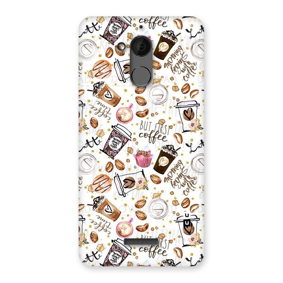 Coffee Pattern Back Case for Coolpad Note 5