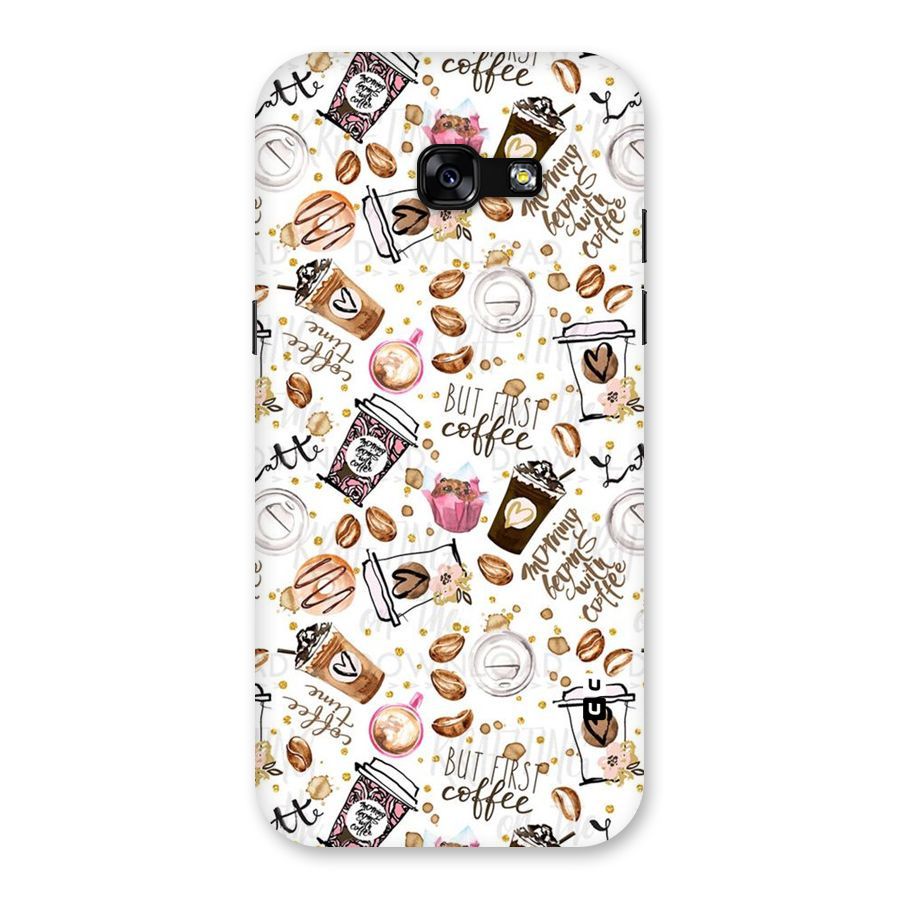 Coffee Pattern Back Case for Galaxy A5 2017