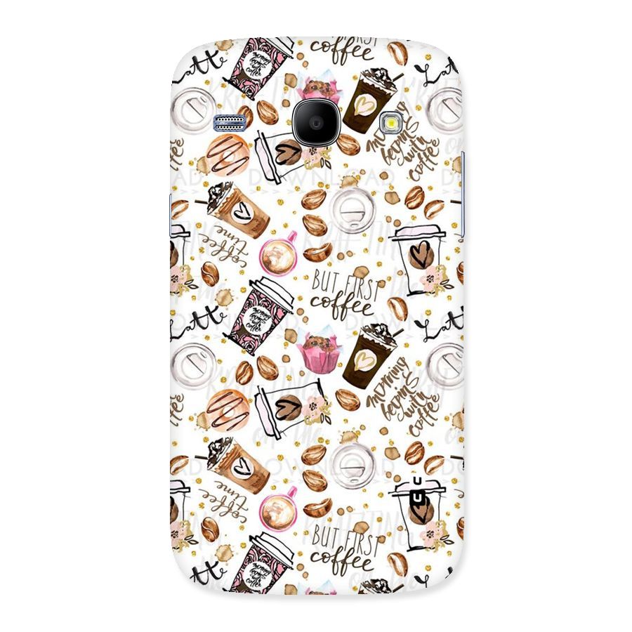 Coffee Pattern Back Case for Galaxy Core