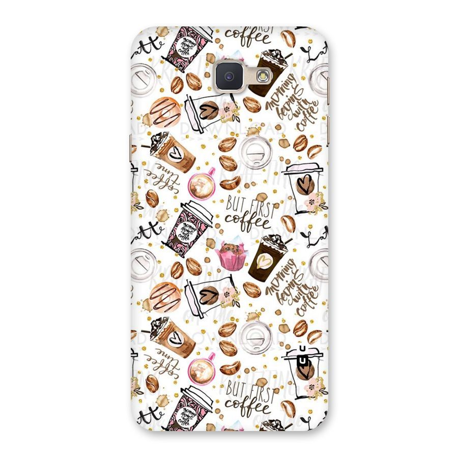 Coffee Pattern Back Case for Galaxy J5 Prime