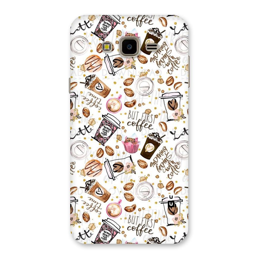 Coffee Pattern Back Case for Galaxy J7 Nxt