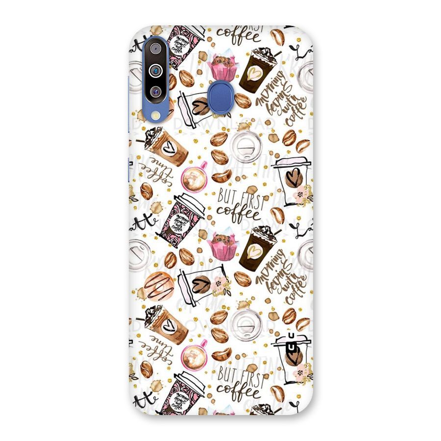 Coffee Pattern Back Case for Galaxy M30