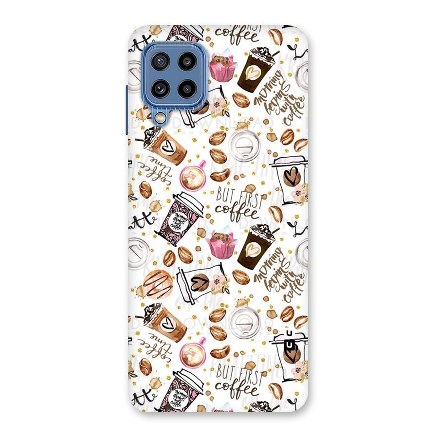 Coffee Pattern Back Case for Galaxy M32