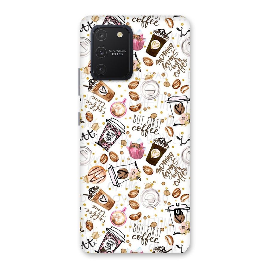 Coffee Pattern Back Case for Galaxy S10 Lite