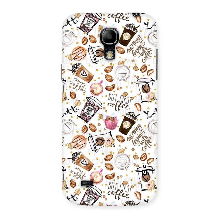 Coffee Pattern Back Case for Galaxy S4 Mini