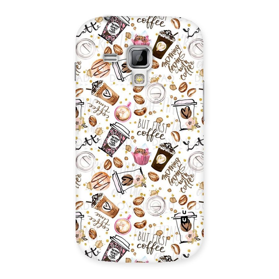 Coffee Pattern Back Case for Galaxy S Duos