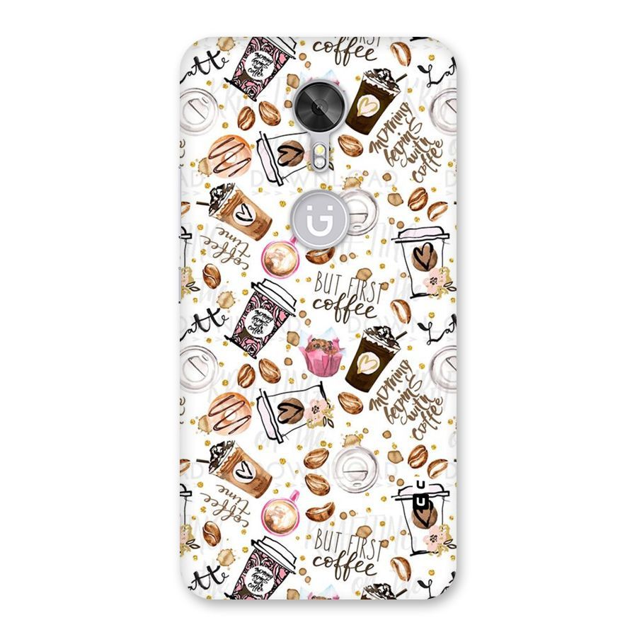 Coffee Pattern Back Case for Gionee A1