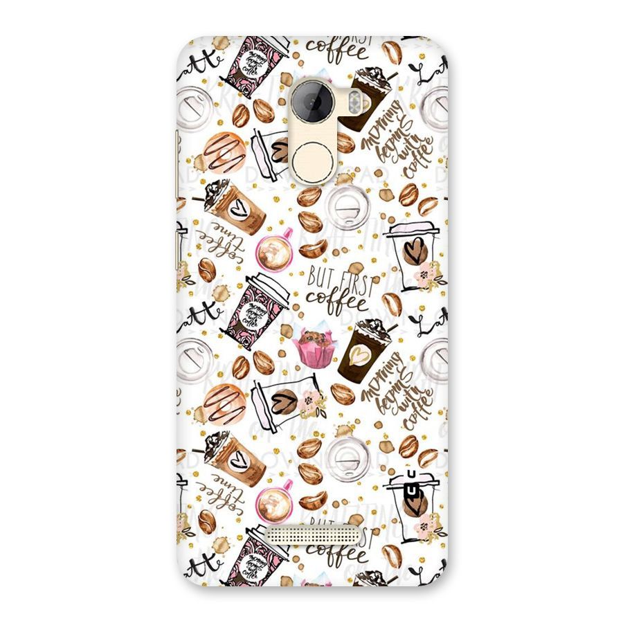Coffee Pattern Back Case for Gionee A1 LIte