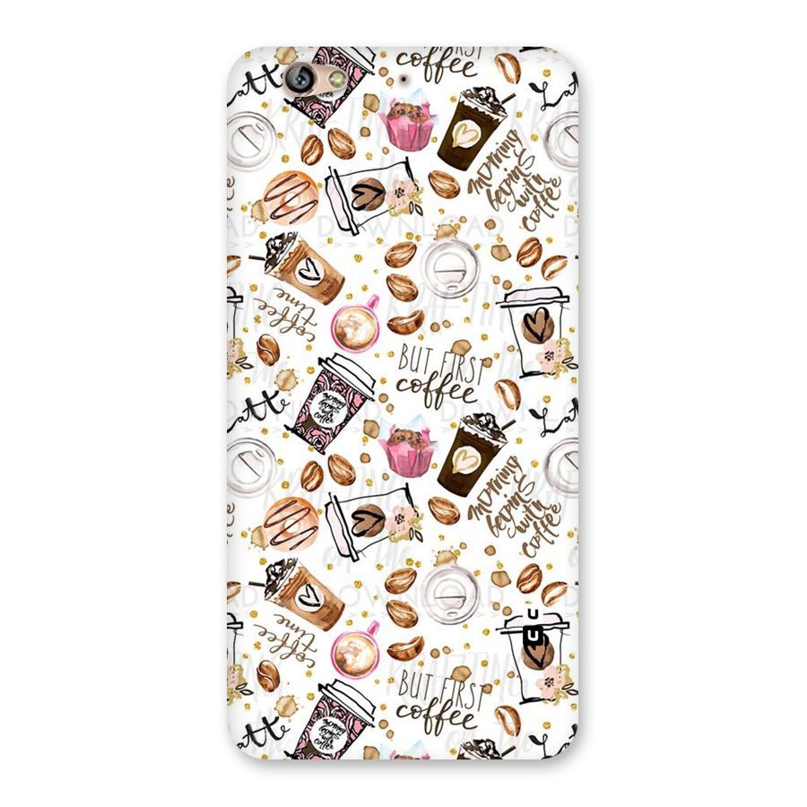 Coffee Pattern Back Case for Gionee S6